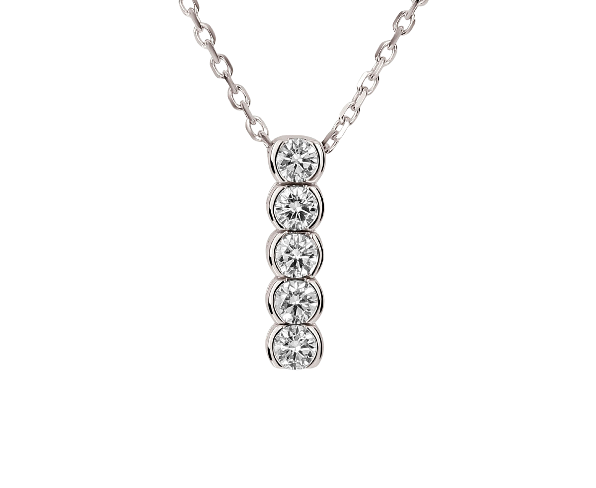 Collier Diamant Weißgold