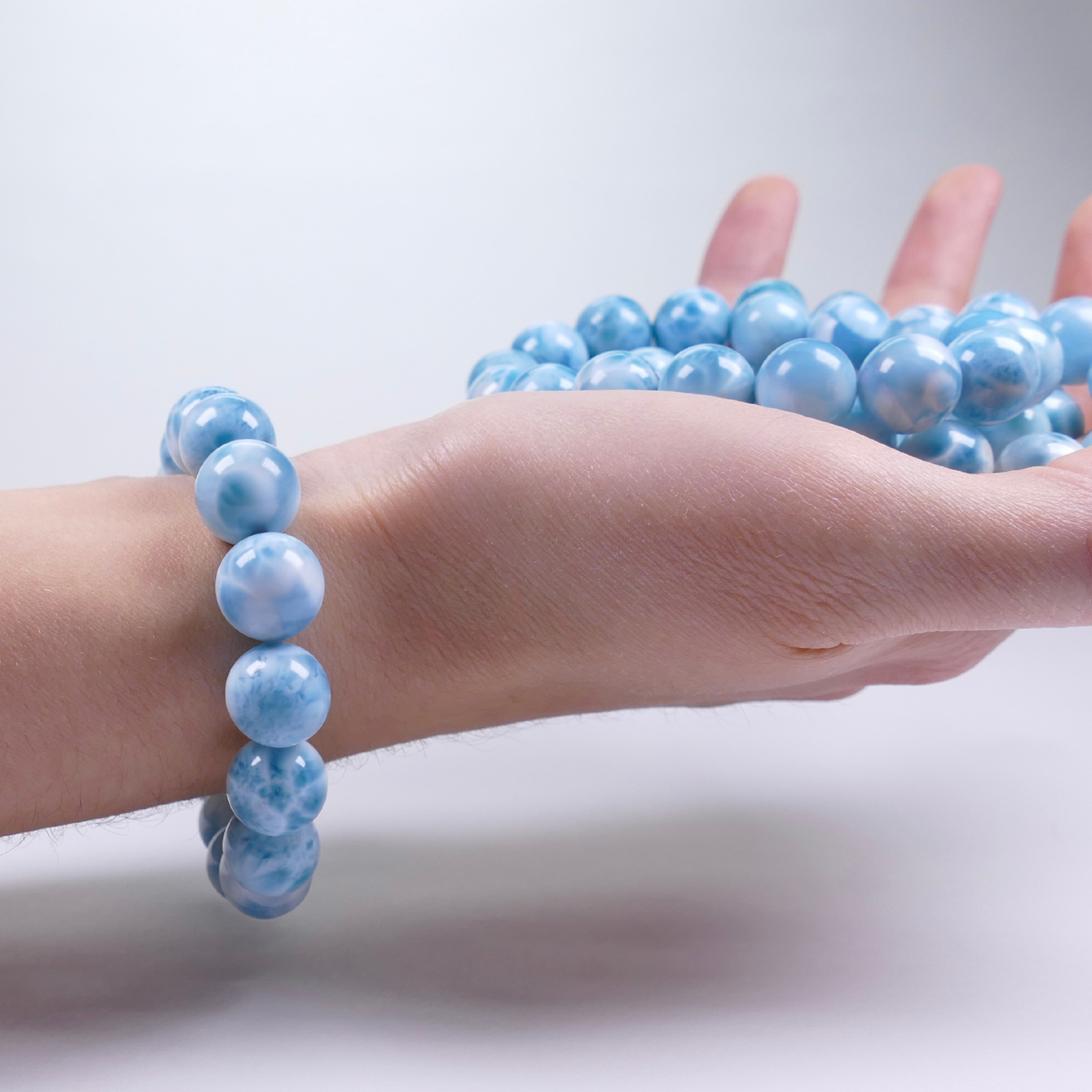 Stretcharmband Larimar