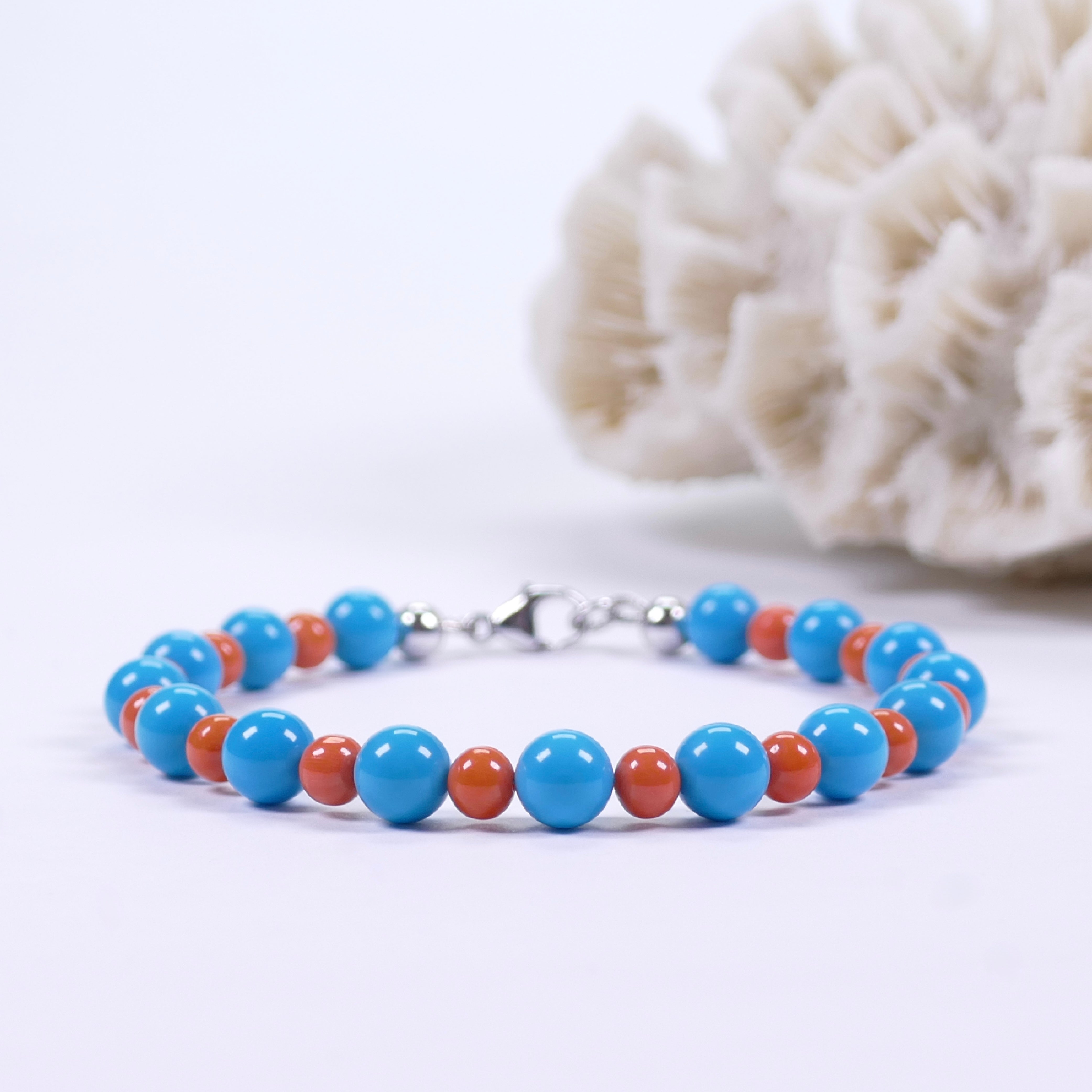 Armband Türkis & Edelkoralle