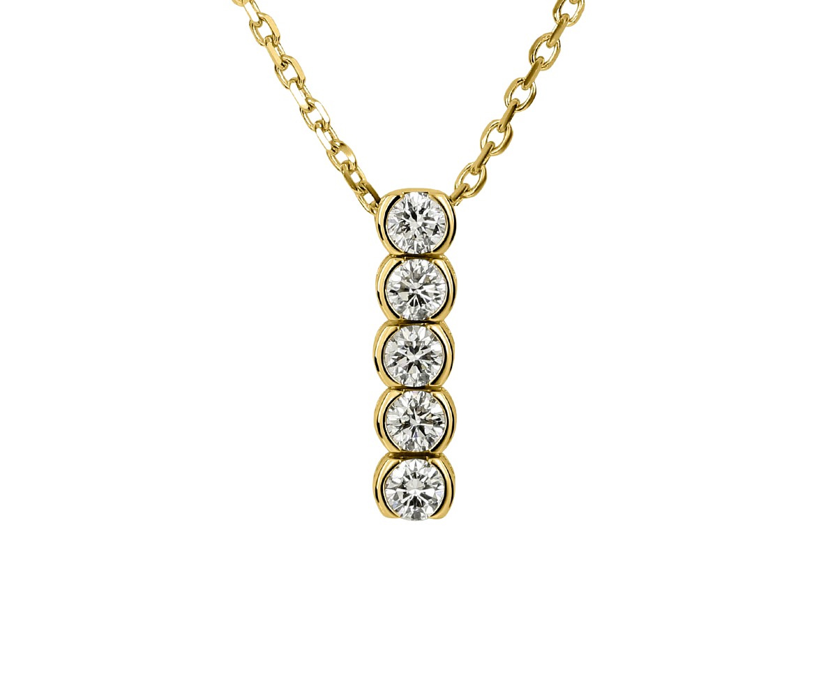Collier Diamant Gelbgold