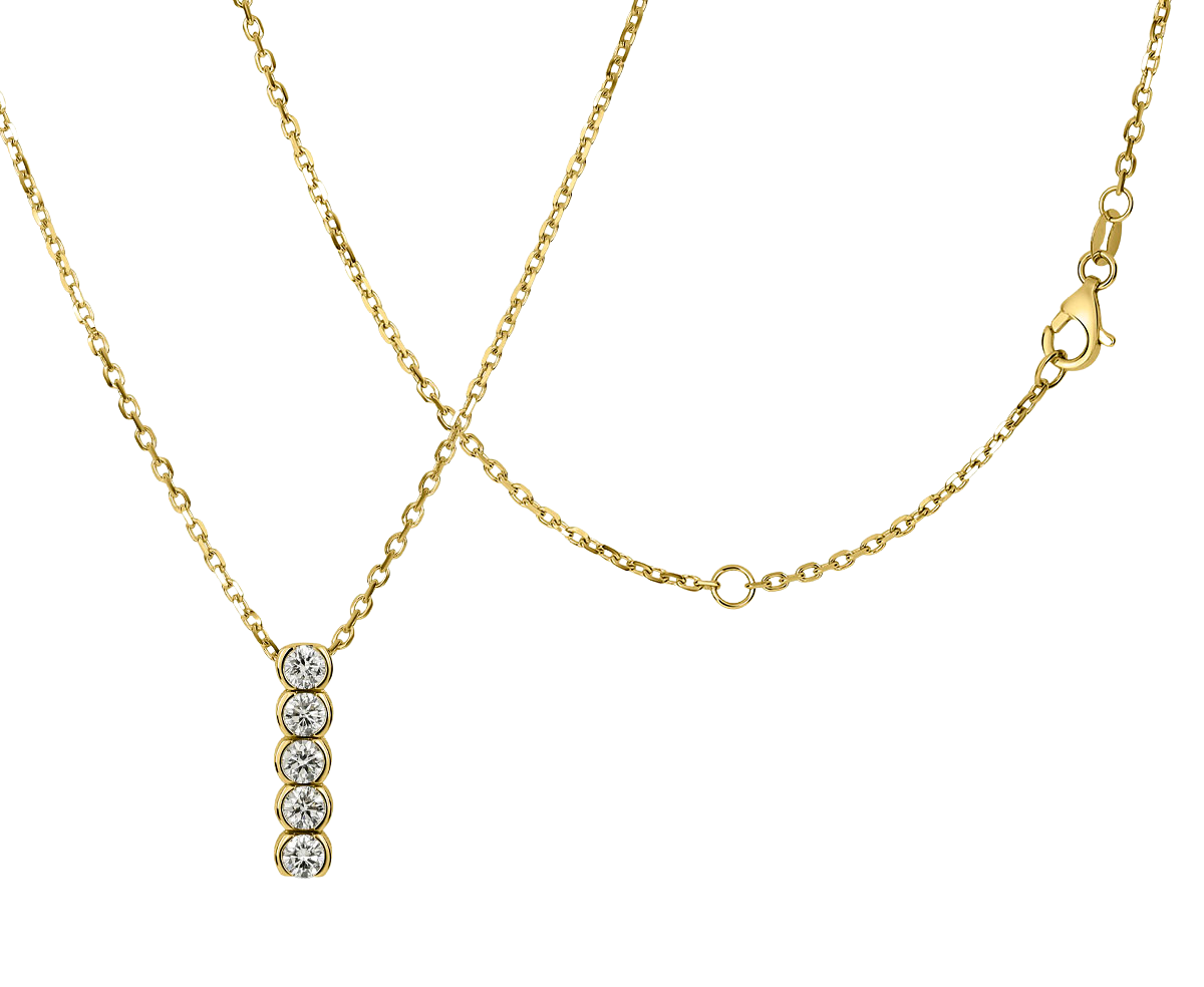 Collier Diamant Gelbgold