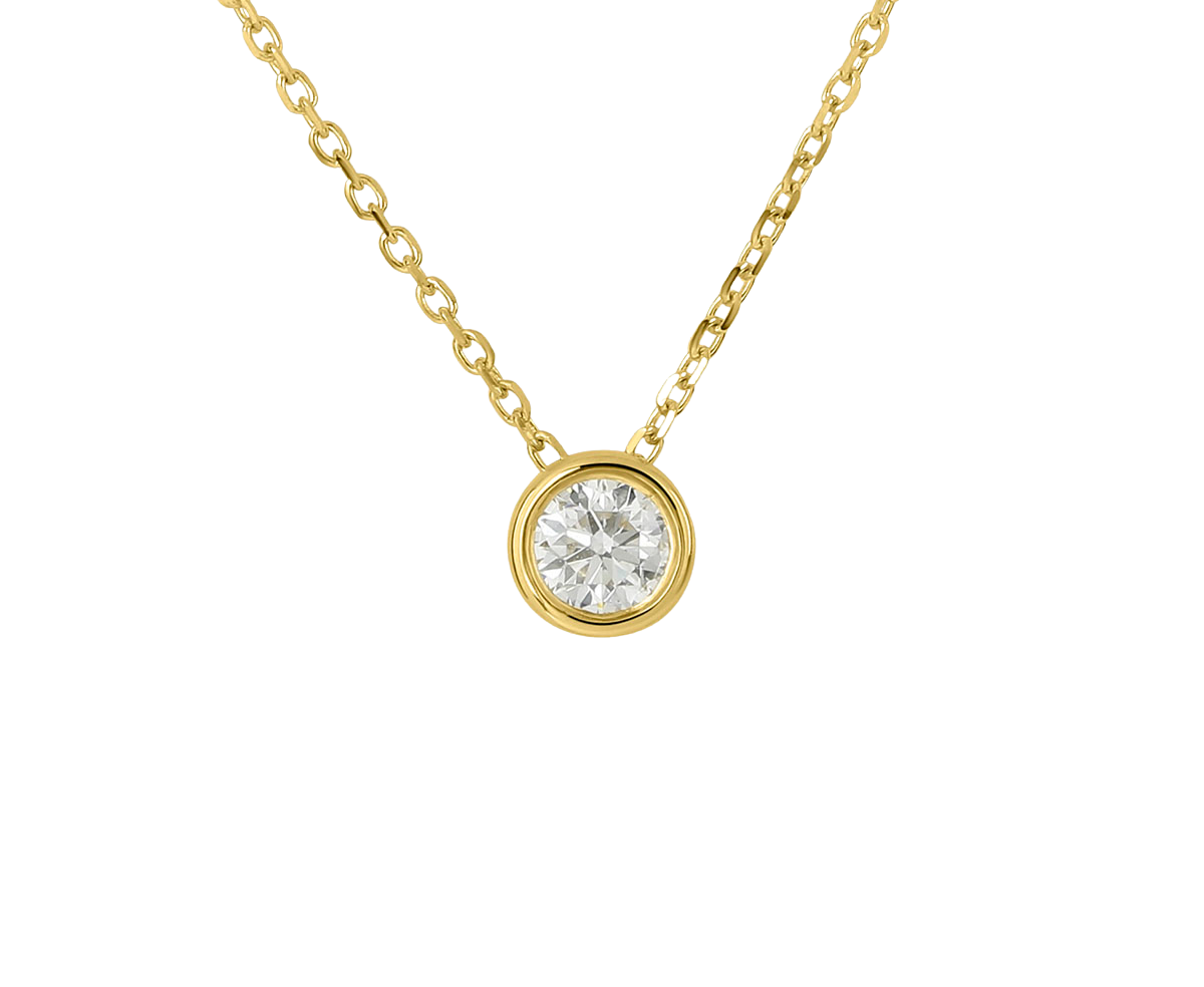 Collier Diamant Gelbgold