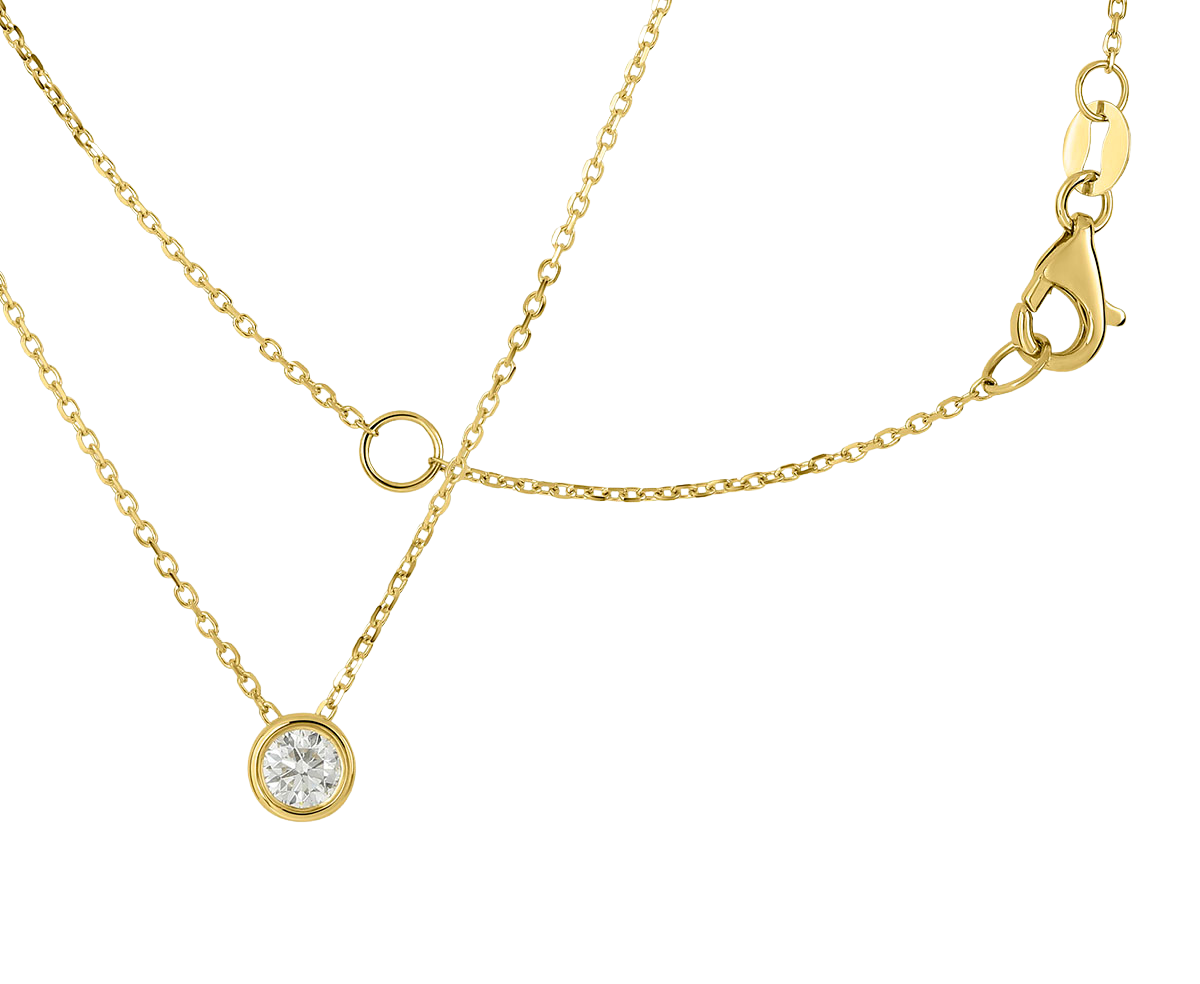 Collier Diamant Gelbgold