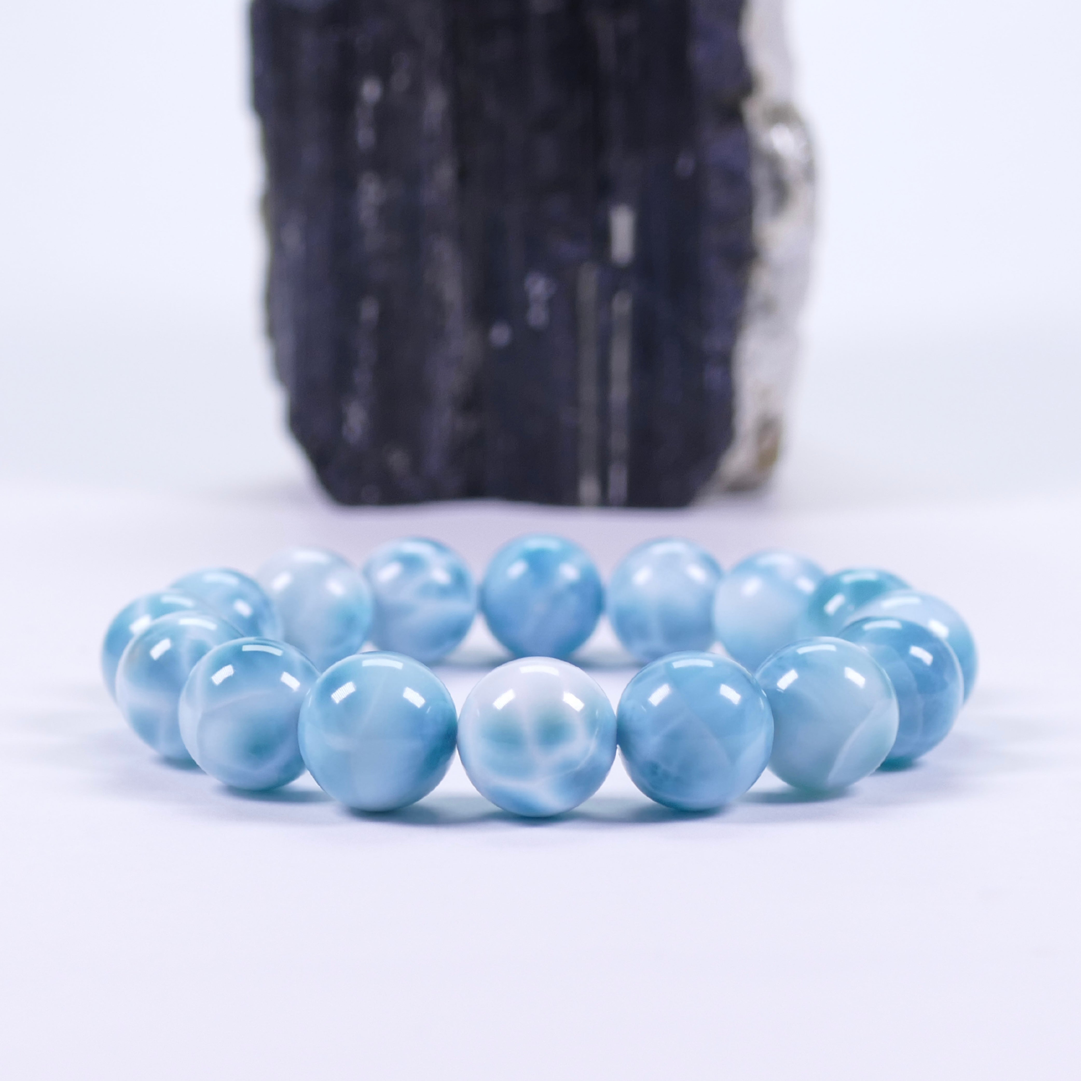 Stretcharmband Larimar